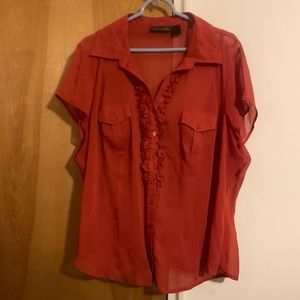 Ashley Stewart sheer shirt